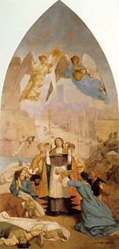 ジャン・レオン・ジェローム Painting - マルセイユのペスト ギリシャ・アラビア・オリエンタリズム ジャン・レオン・ジェローム